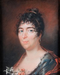 Claude-Jean-Baptiste Hoin (1750 – 1817), portrait de femme en buste